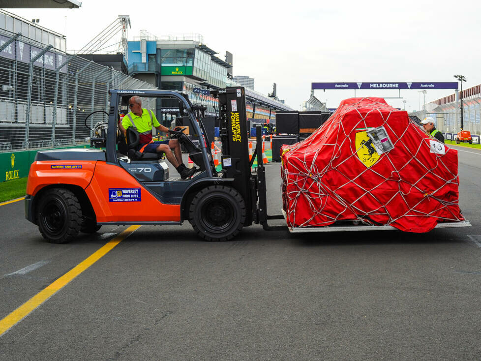 Ferrari-Fracht in Australien