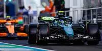 Fernando Alonso im Aston Martin AMR24 vor Lando Norris im McLaren MCL38