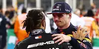 Lewis Hamilton und Max Verstappen nach dem Formel-1-Saisonfinale 2021 in Abu Dhabi