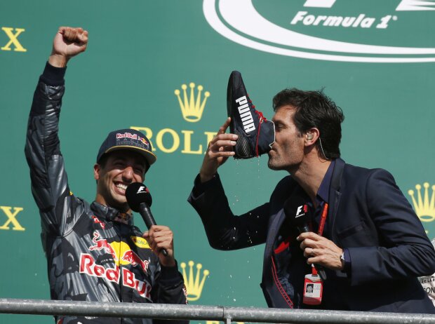 Mark Webber, Daniel Ricciardo, Nico Rosberg Mark Webber, Daniel Ricciardo, Nico Rosberg