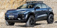 Audi Q6 Sportback e-tron Dakar im Rendering von Motor1.com