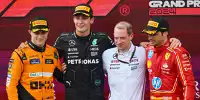Oscar Piastri, George Russell, Carlos Sainz