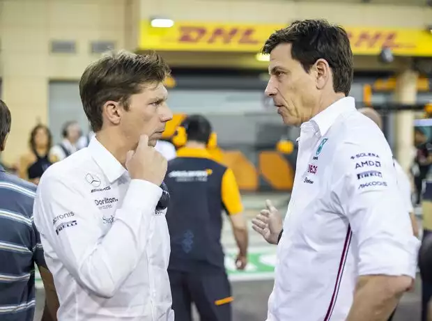 James Vowles und Toto Wolff Titel-Bild zur News: James Vowles und Toto Wolff