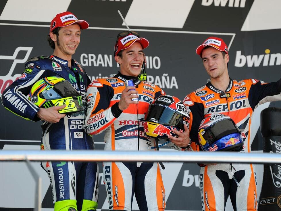 Valentino Rossi, Dani Pedrosa, Marc Marquez