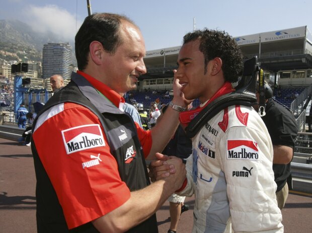 Frederic Vasseur und Lewis Hamilton Frederic Vasseur und Lewis Hamilton