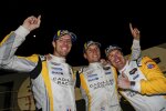 Renger van der Zande, Sebastien Bourdais und Scott Dixon 