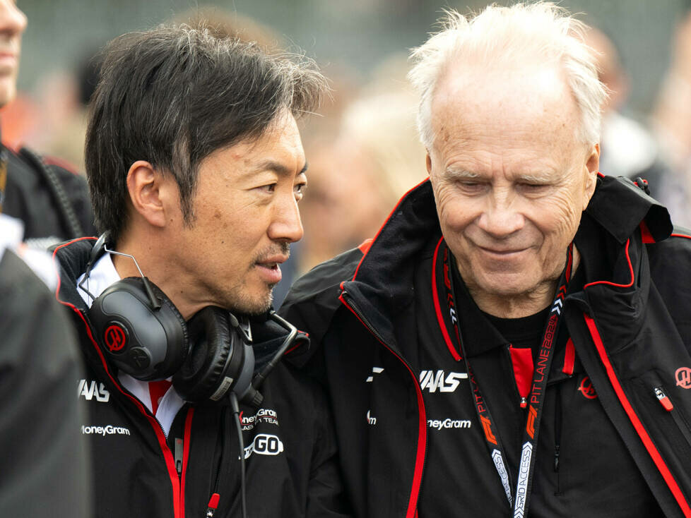Ayao Komatsu und Gene Haas