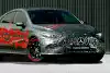 Bild zum Inhalt: Mercedes zeigt elektrisches CLA Coupé fast ungetarnt