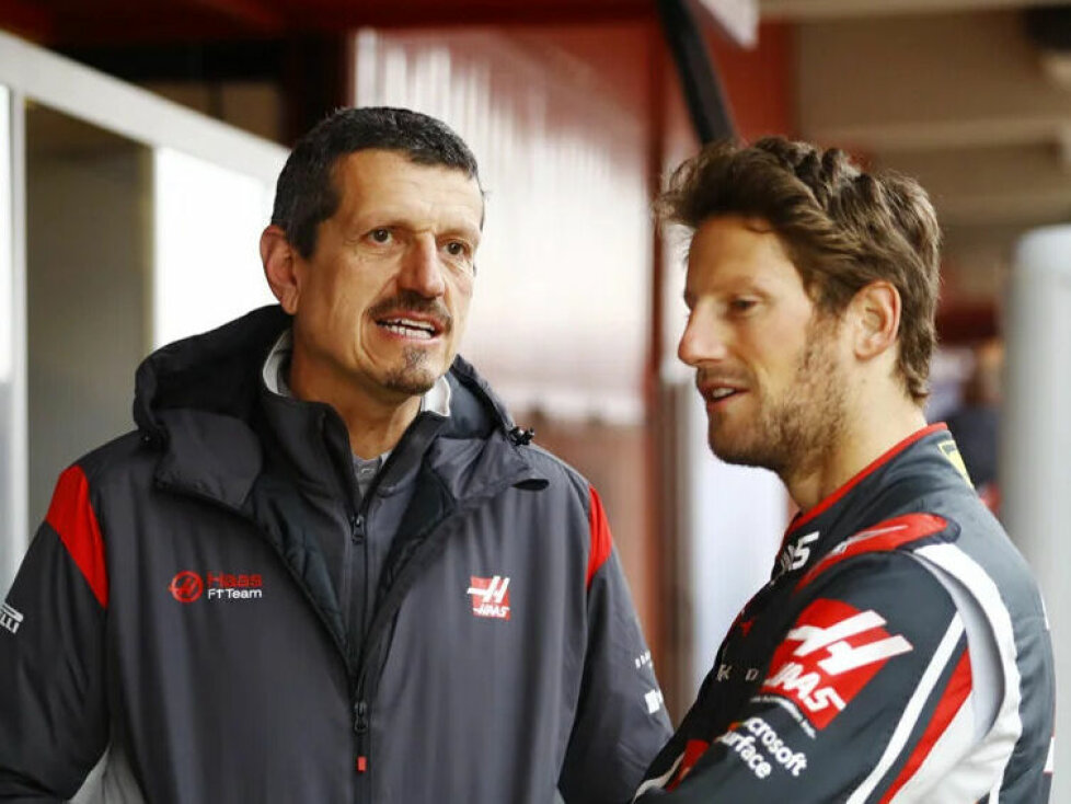 Günther Steiner und Romain Grosjean
