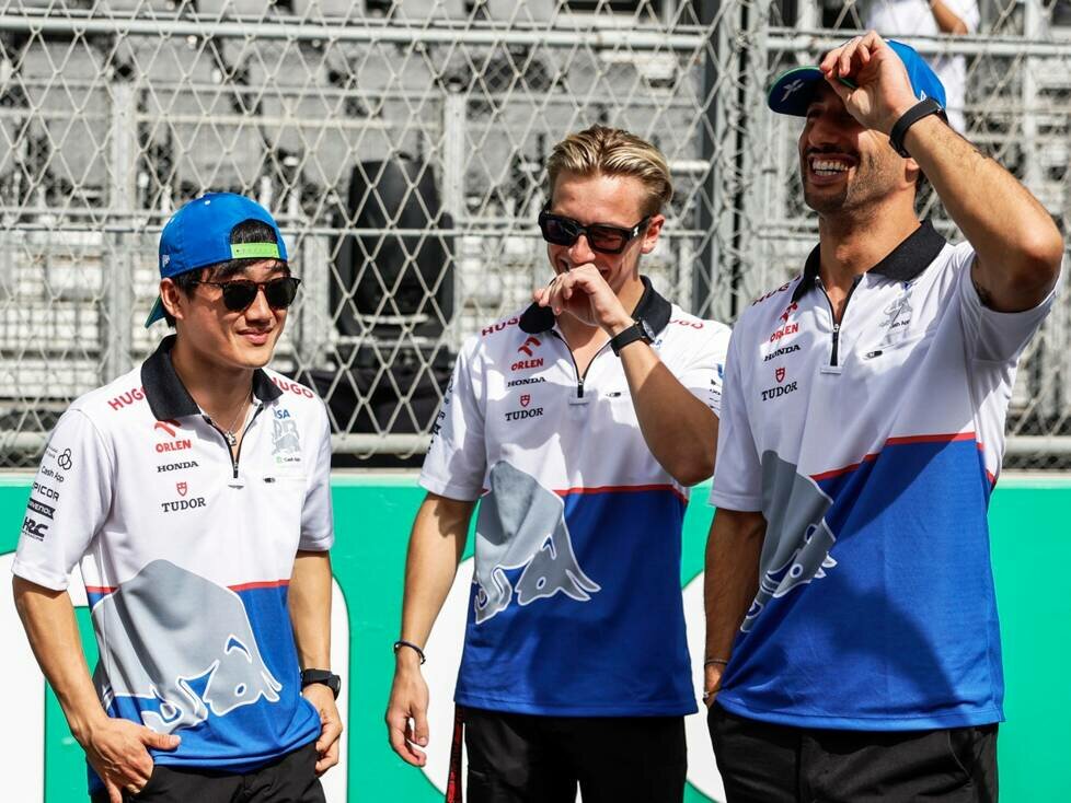 Susie Wolff, Yuki Tsunoda, Liam Lawson, Daniel Ricciardo