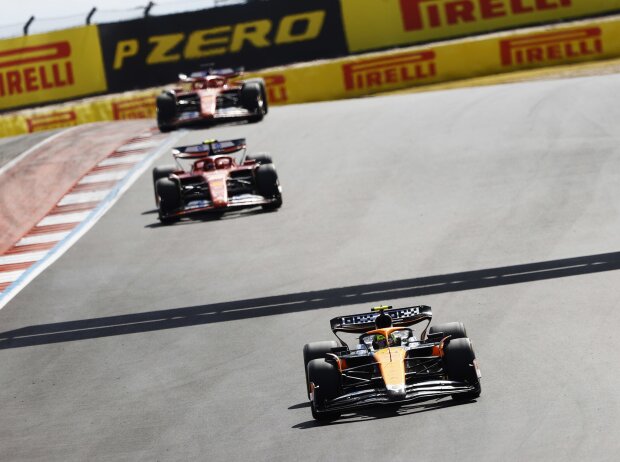 Sainz musste Norris ziehen lassen, aber Leclerc konnte der Brite hinter sich halten Sainz musste Norris ziehen lassen, aber Leclerc konnte der Brite hinter sich halten