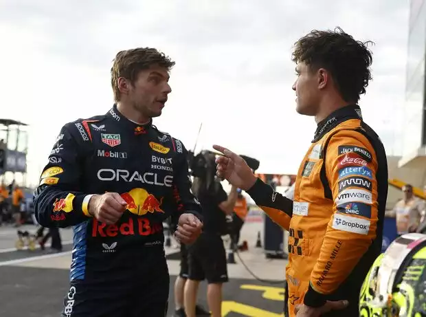 Max Verstappen, Lando Norris Titel-Bild zur News: Max Verstappen, Lando Norris