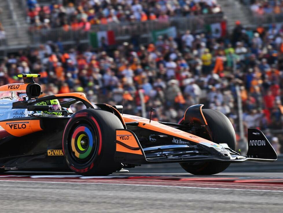Lando Norris im McLaren MCL38 beim Formel-1-Rennen in Austin 2024