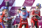 Marc Marquez (Gresini), Francesco Bagnaia (Ducati) und Jorge Martin (Pramac) 