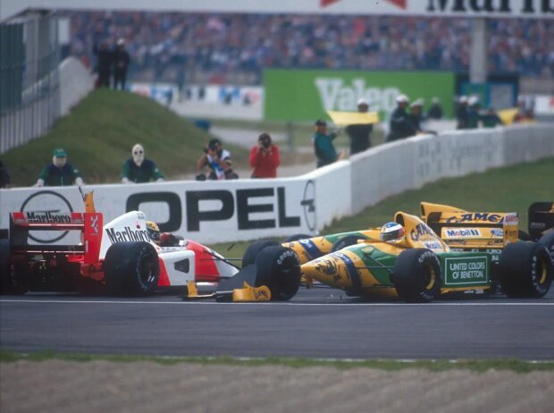 So schlimm wie bei Senna und Schumi 1992 in Magny-Cours eskalierte es nicht So schlimm wie bei Senna und Schumi 1992 in Magny-Cours eskalierte es nicht