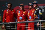 Carlos Sainz (Ferrari), Charles Leclerc (Ferrari) und Max Verstappen (Red Bull) 