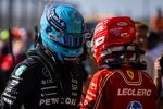 George Russell (Mercedes) und Charles Leclerc (Ferrari) 