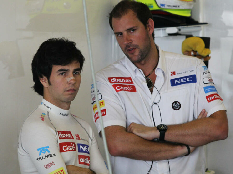 Sergio Perez und Simon Fitchett