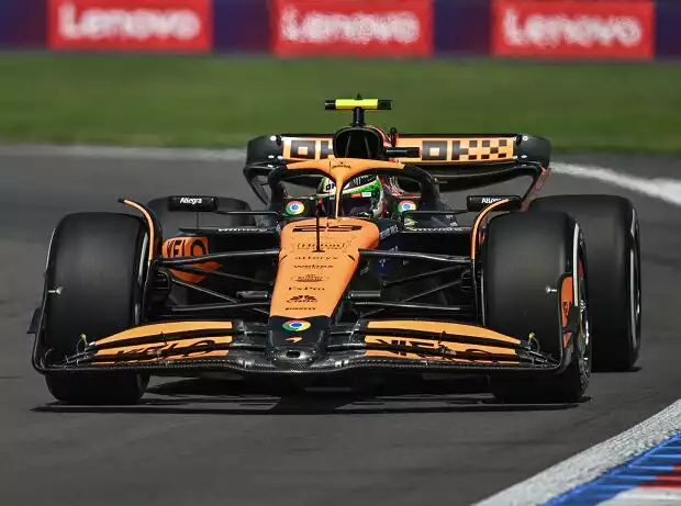 Titel-Bild zur News: Patricio O'Ward (McLaren MCL38) im Training zum Formel-1-Rennen in Mexiko 2024