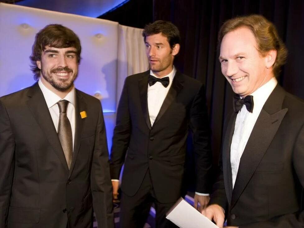 Fernando Alonso, Mark Webber, Christian Horner
