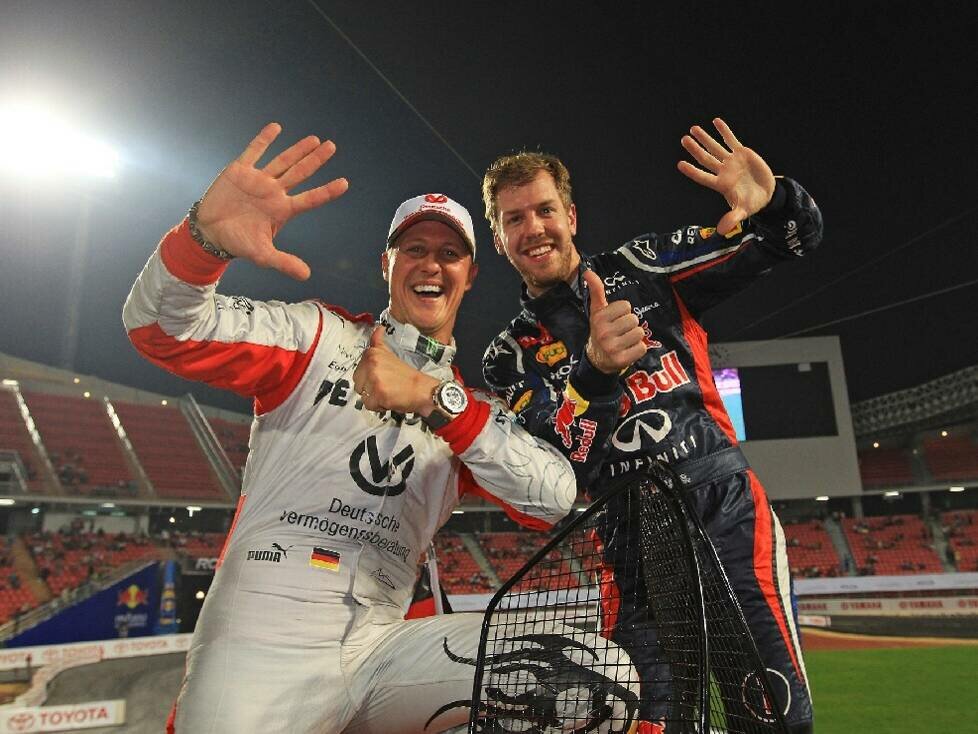 Michael Schumacher und Sebastian Vettel