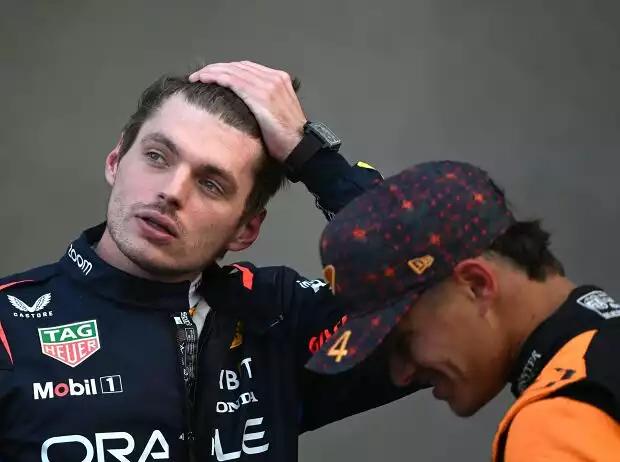 Max Verstappen, Lando Norris Titel-Bild zur News: Max Verstappen, Lando Norris