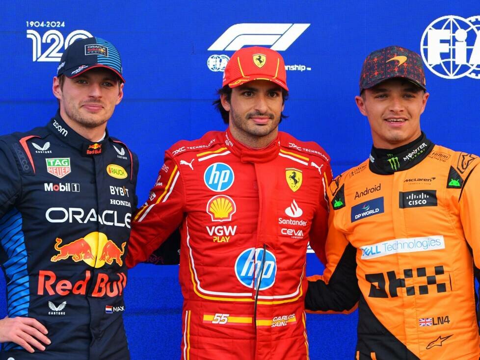 Max Verstappen, Carlos Sainz, Lando Norris