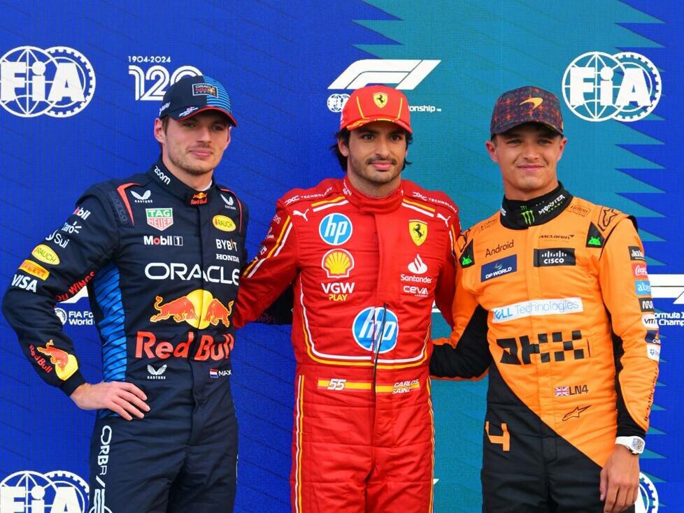 Max Verstappen, Carlos Sainz, Lando Norris