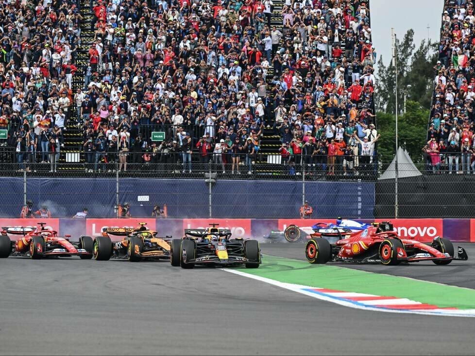 Max Verstappen, Carlos Sainz, Lando Norris, Charles Leclerc, Yuki Tsunoda