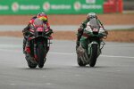 Aleix Espargaro (Aprilia) und Johann Zarco () 