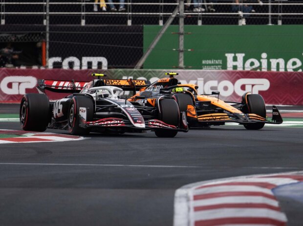 Ein möglicher Grund? Norris muss auf der Outlap Nico Hülkenberg durchlassen Ein möglicher Grund? Norris muss auf der Outlap Nico Hülkenberg durchlassen