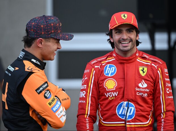 Grund zur Freude: Sainz stellte Norris und Co. am Samstag klar in den Schatten Grund zur Freude: Sainz stellte Norris und Co. am Samstag klar in den Schatten