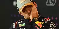 Red-Bull-Fahrer Max Verstappen in der Formel-1-Pressekonferenz 2024