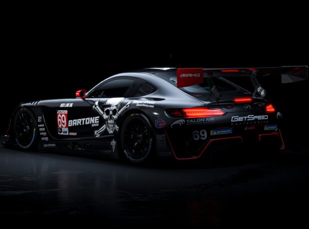 Der Mercedes-AMG GT3 von Getspeed und Bartone Bros Racing für die 24h Daytona 2024 Der Mercedes-AMG GT3 von Getspeed und Bartone Bros Racing für die 24h Daytona 2024