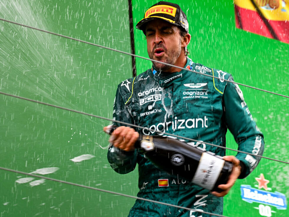 Fernando Alonso (Aston Martin) beim Formel-1-Rennen 2023 in Zandvoort