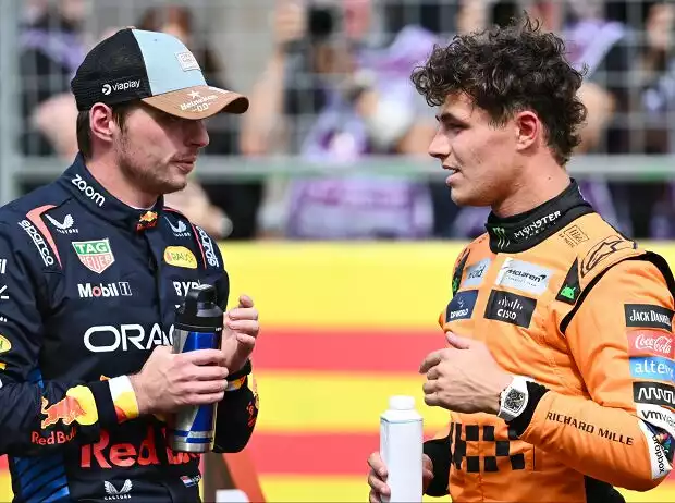 Max Verstappen, Lando Norris Titel-Bild zur News: Max Verstappen, Lando Norris