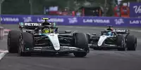 Lewis Hamilton und George Russell (Mercedes W15) beim Formel-1-Rennen in Mexiko 2024
