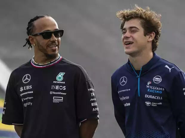 Lewis Hamilton, Franco Colapinto Titel-Bild zur News: Lewis Hamilton, Franco Colapinto