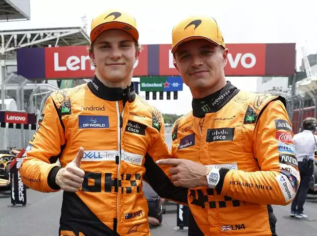 Für die WM: Oscar Piastri schenkte Lando Norris den Sprint-Sieg in Sao Paulo Titel-Bild zur News: Für die WM: Oscar Piastri schenkte Lando Norris den Sprint-Sieg in Sao Paulo
