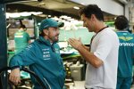 Fernando Alonso (Aston Martin) und Mark Webber 