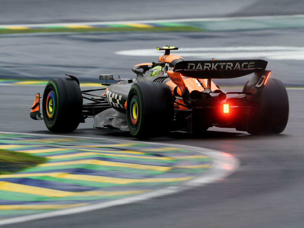 Lando Norris (McLaren MCL38) beim Formel-1-Rennen von Brasilien 2024
