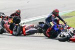 Jack Miller (KTM), Fabio Quartararo (Yamaha) und Brad Binder (KTM) 