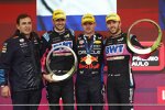 Max Verstappen (Red Bull), Esteban Ocon (Alpine) und Pierre Gasly (Alpine) 