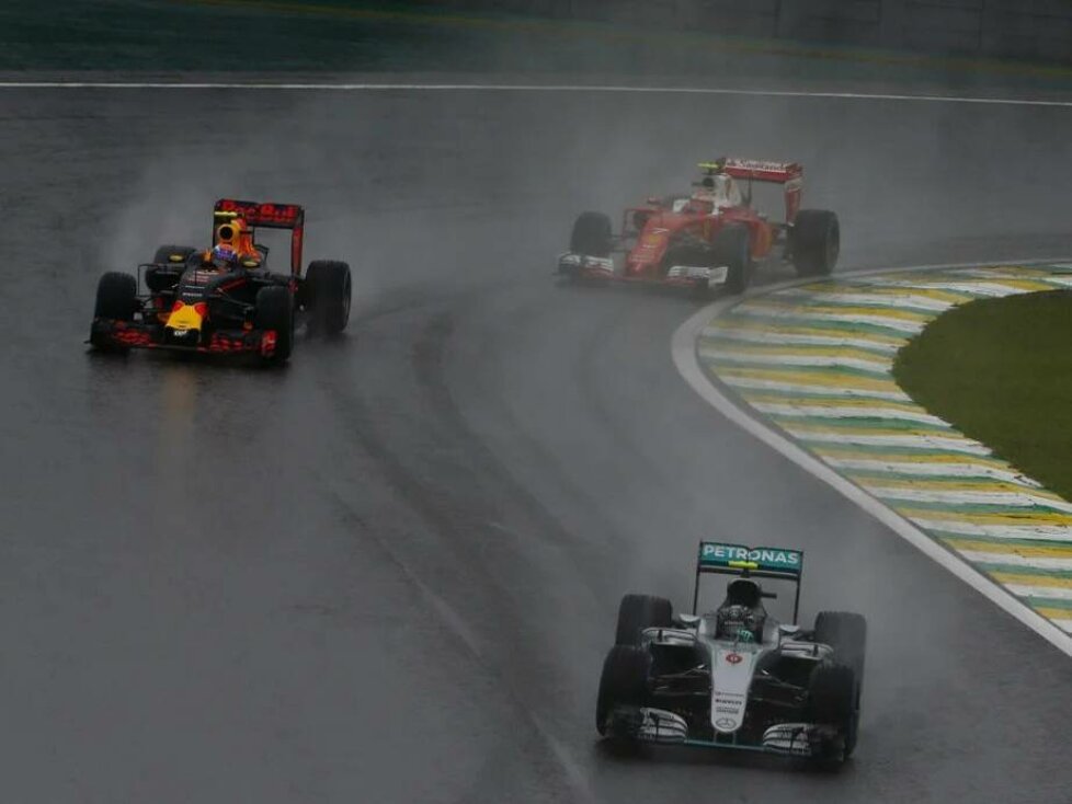 Nico Rosberg, Max Verstappen, Kimi Räikkönen