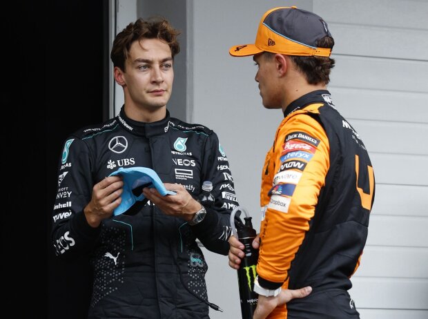 Gesprächsbedarf: George Russell und Lando Norris wurden zur Kasse gebeten Gesprächsbedarf: George Russell und Lando Norris wurden zur Kasse gebeten