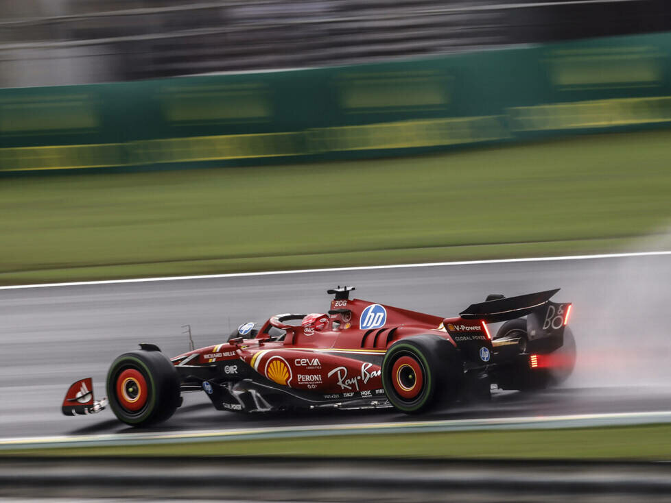 Charles Leclerc kam auf der nassen Strecke nicht gut zurecht