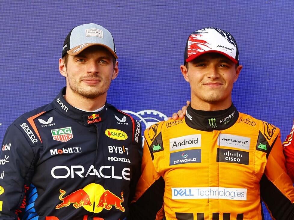 Max Verstappen und Lando Norris