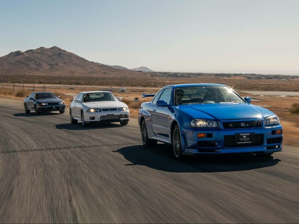 Mehrere Generationen des Nissan Skyline GT-R im TestNi