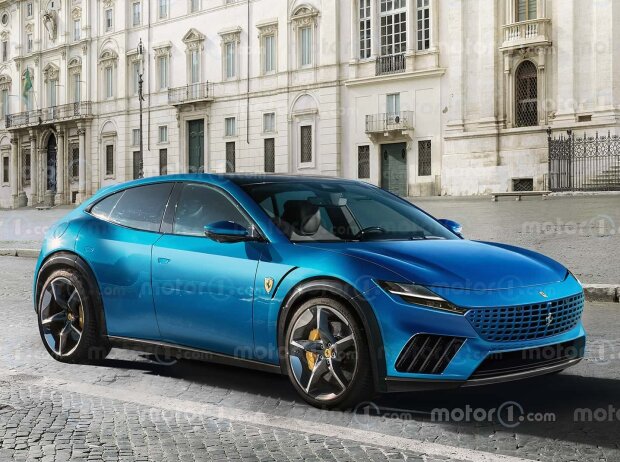 Elektro-Ferrari im Rendering von Motor1.com Elektro-Ferrari im Rendering von Motor1.com