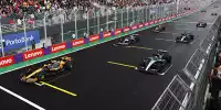 Lando Norris, George Russell, Yuki Tsunoda